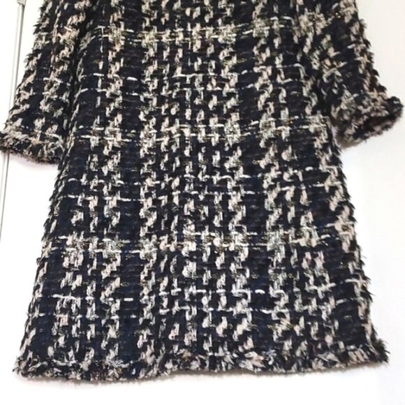 NWOT Amen Wardy Aspen Metallic Tweed Mid Length Designer Jacket Size FR 38 - Picture 10 of 17